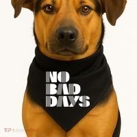 No Bad Days Funny Meme USA-Made Doggie Bandana thumb 1