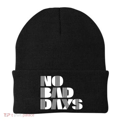 No Bad Days Funny Meme Beanie