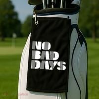No Bad Days Funny Meme Golf Towel thumb 2