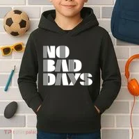 No Bad Days Funny Meme Kids Hoodie thumb 2