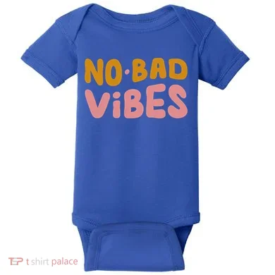No Bad Vibes Baby Bodysuit