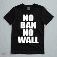 No Ban No Wall Anti Trump Resist T-Shirt thumb 5