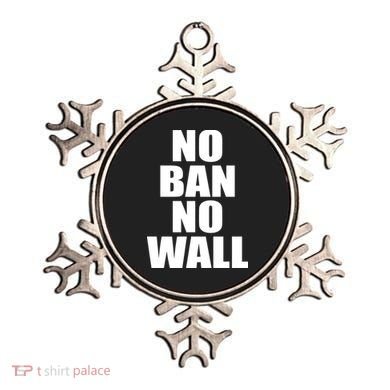 No Ban No Wall Anti Trump Resist Ornament
