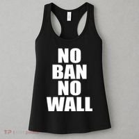 No Ban No Wall Anti Trump Resist Women's Tank Top thumb 3