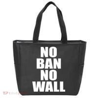 No Ban No Wall Anti Trump Resist Tote Bag thumb 0