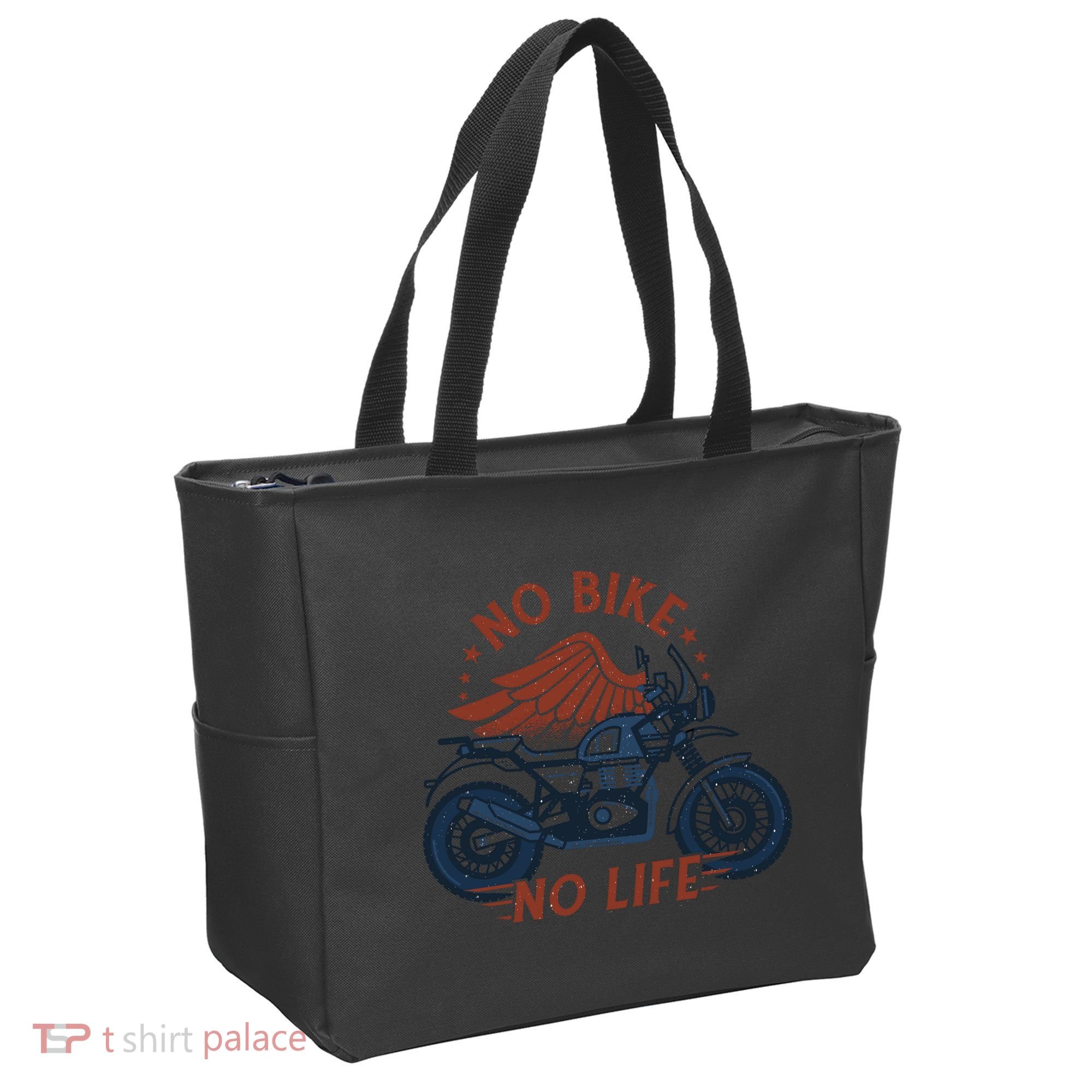 No Bike No Life Motrocycle Tote Bag