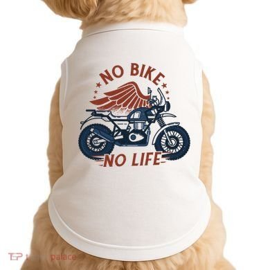 No Bike No Life Motrocycle Doggie Tank