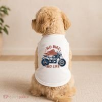 No Bike No Life Motrocycle Doggie Tank thumb 2
