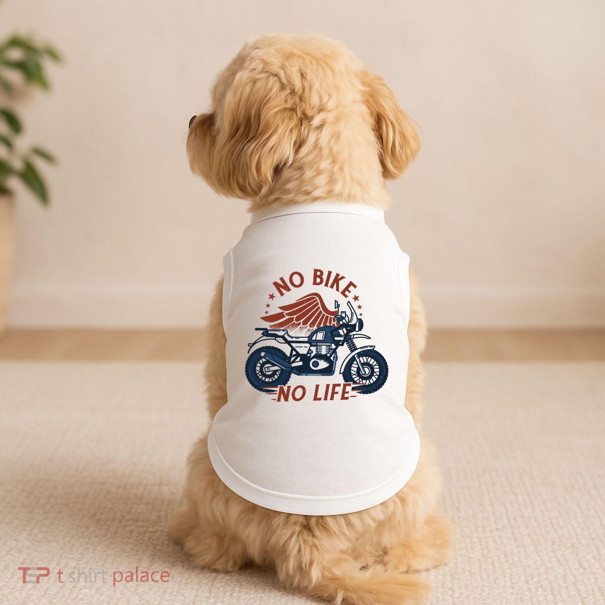 No Bike No Life Motrocycle Doggie Tank