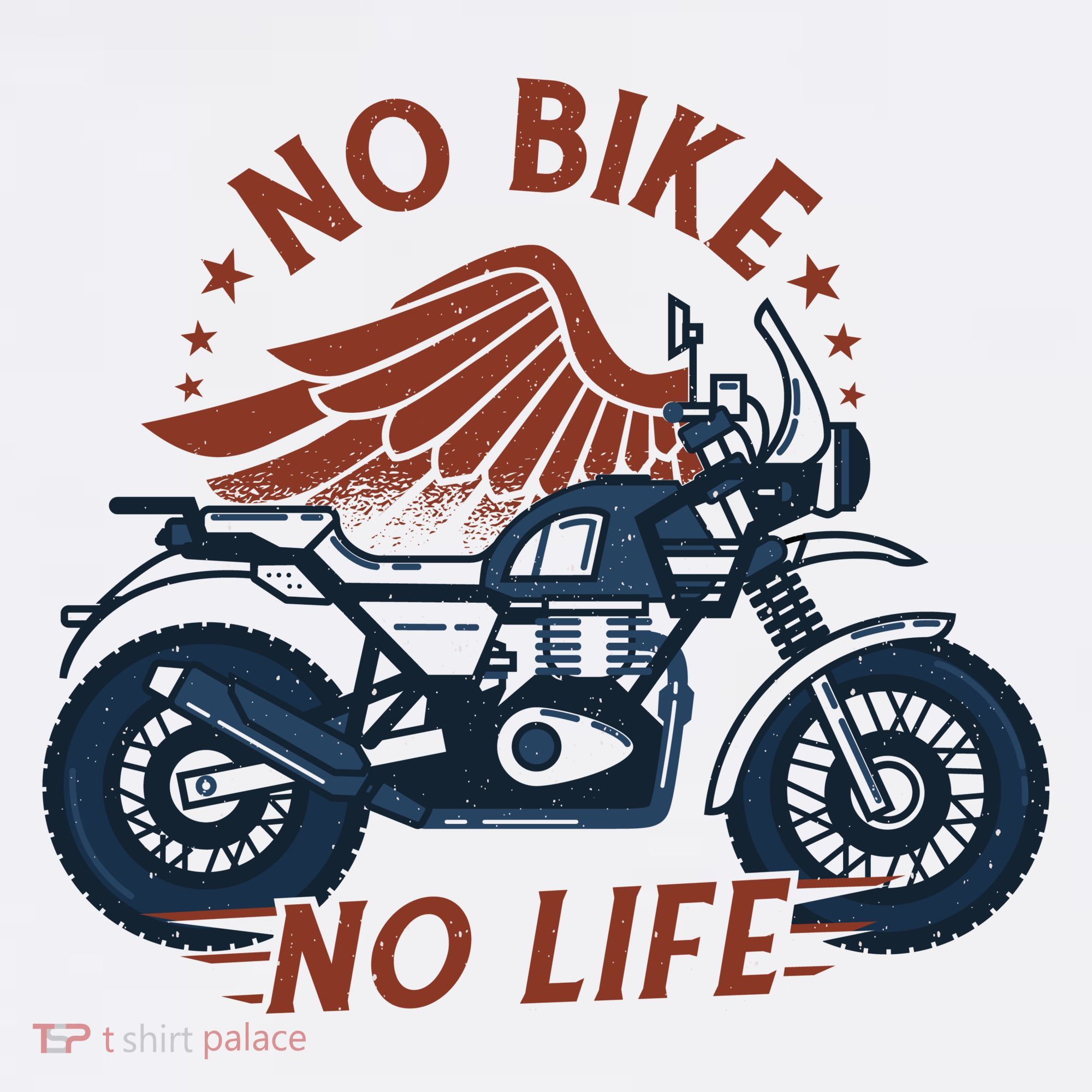 No Bike No Life Motrocycle Button