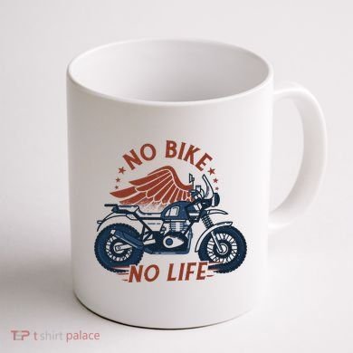 No Bike No Life Motrocycle Coffee Mug back