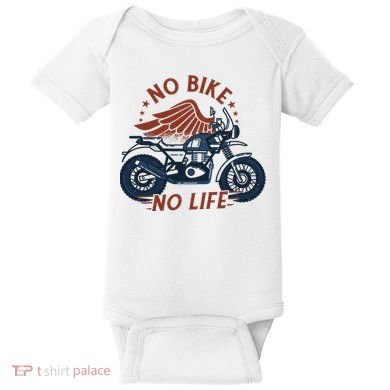 No Bike No Life Motrocycle Baby Bodysuit