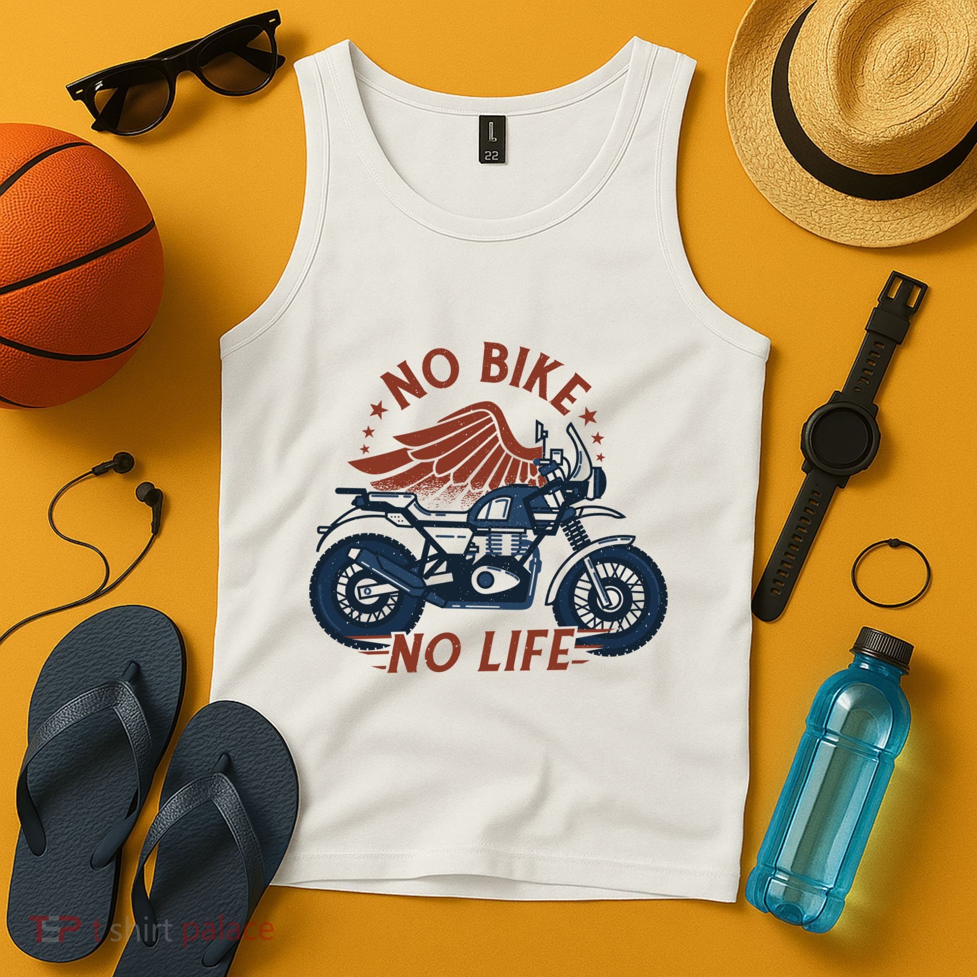 No Bike No Life Motrocycle Tank Top