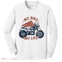No Bike No Life Motrocycle Kids Long Sleeve Shirt thumb 0