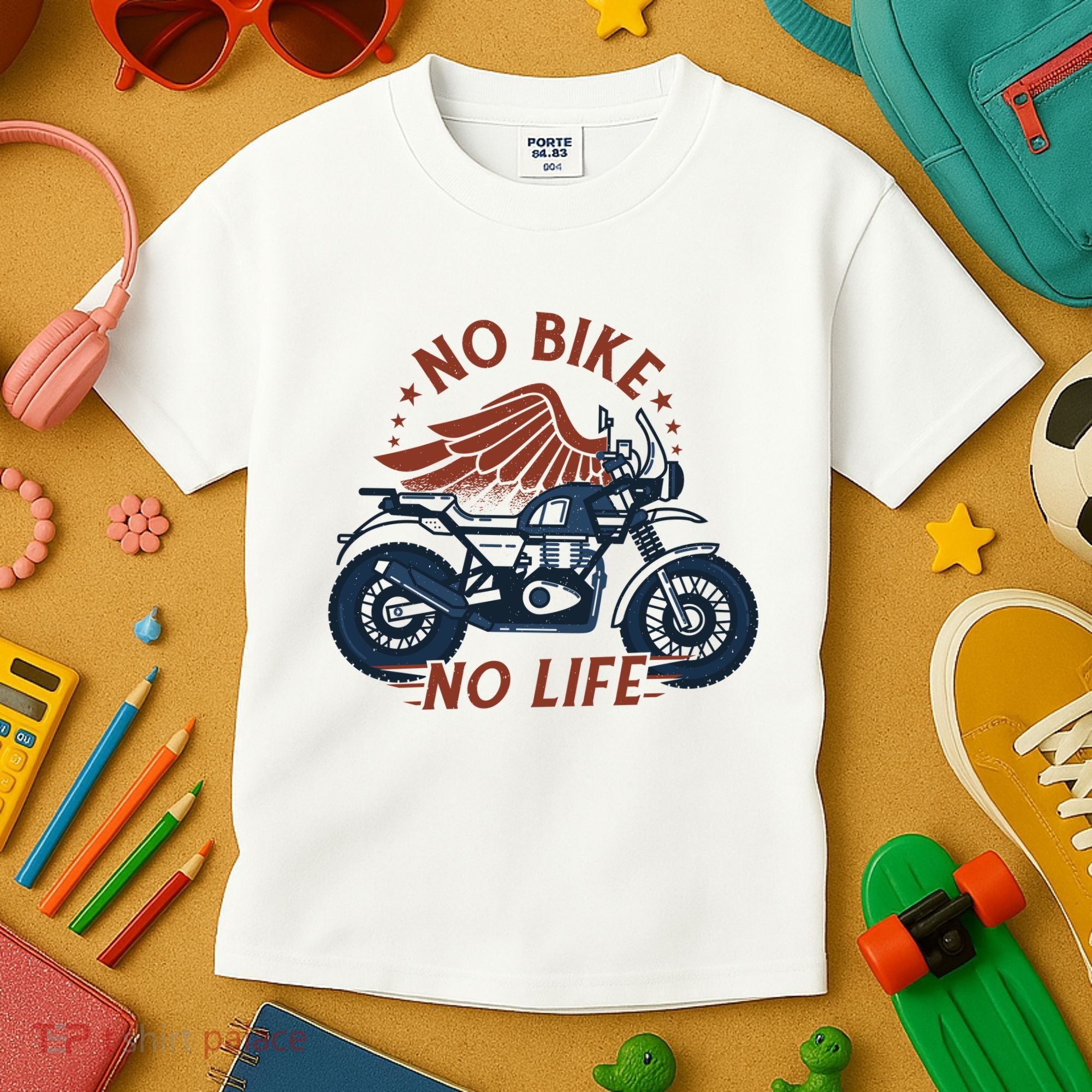 No Bike No Life Motrocycle Kids T-Shirt