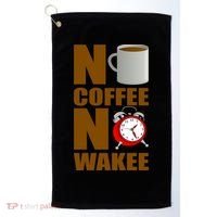 No Coffee No Wakee Golf Towel thumb 0