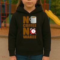 No Coffee No Wakee Kids Hoodie thumb 3
