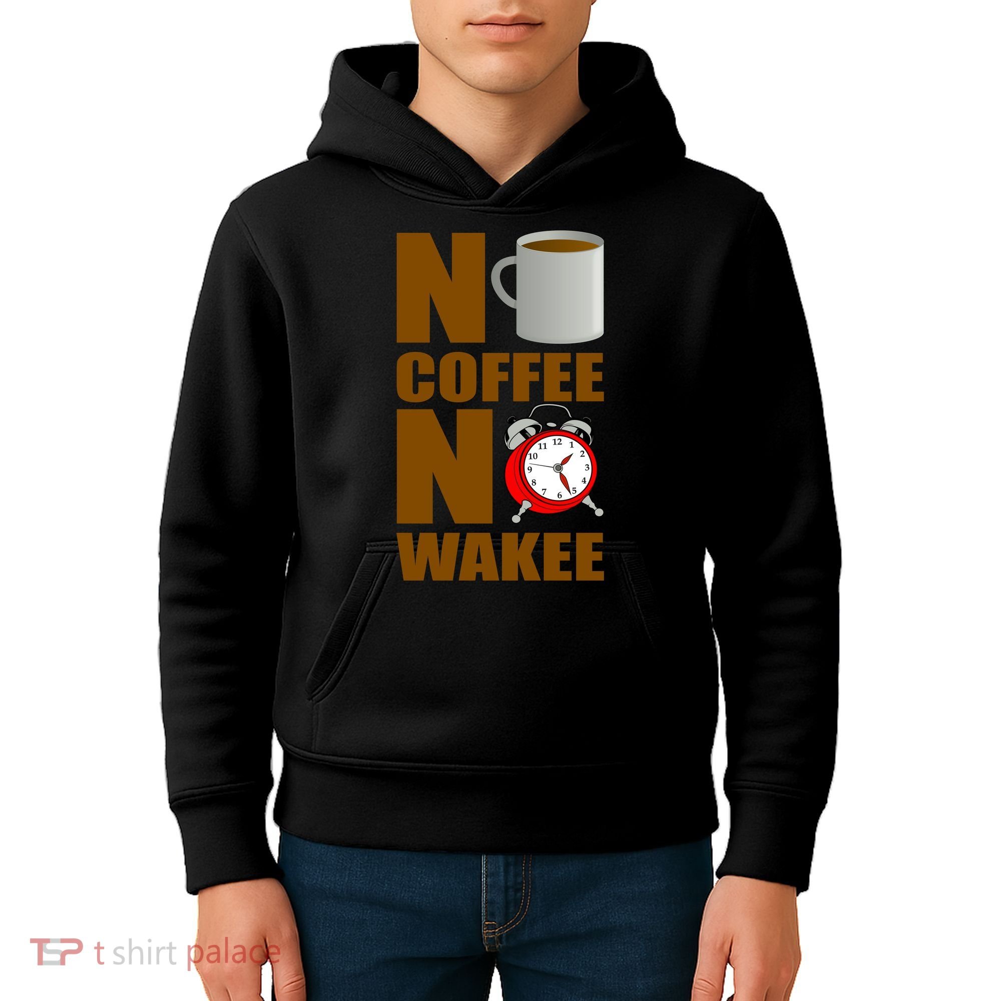 No Coffee No Wakee Kids Hoodie