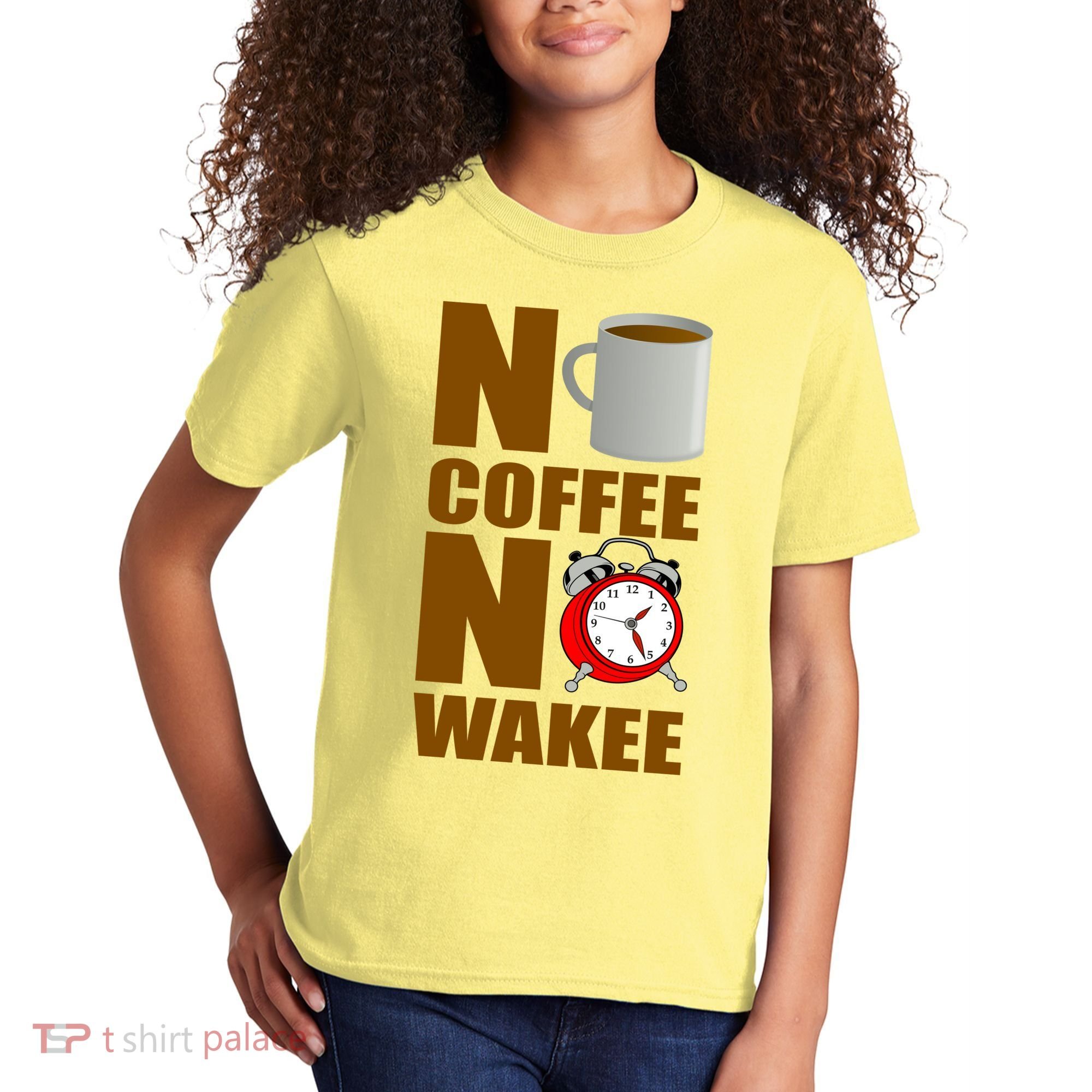 No Coffee No Wakee Kids T-Shirt
