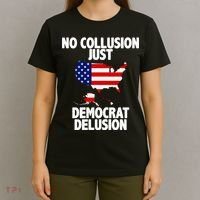No Collusion Just Democrat delusion T-Shirt thumb 4