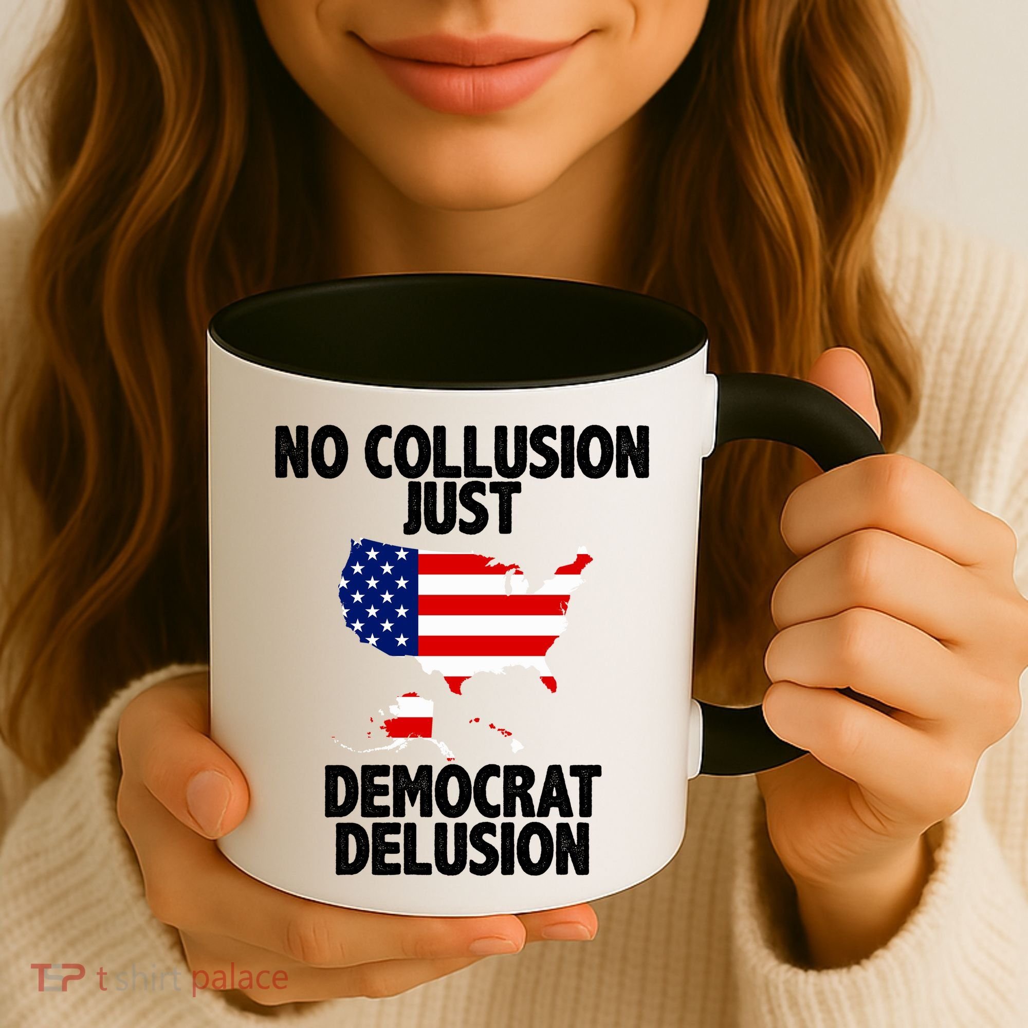 No Collusion Just Democrat delusion Coffee Mug