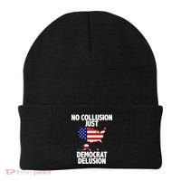 No Collusion Just Democrat delusion Beanie thumb 0