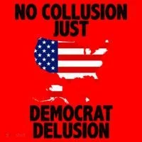 No Collusion Just Democrat delusion Santa Hat thumb 1