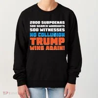 No Collusion Trump Wins Again Women's Sweatshirt thumb 0