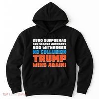 No Collusion Trump Wins Again Hoodie thumb 0