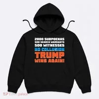 No Collusion Trump Wins Again Hoodie thumb 0