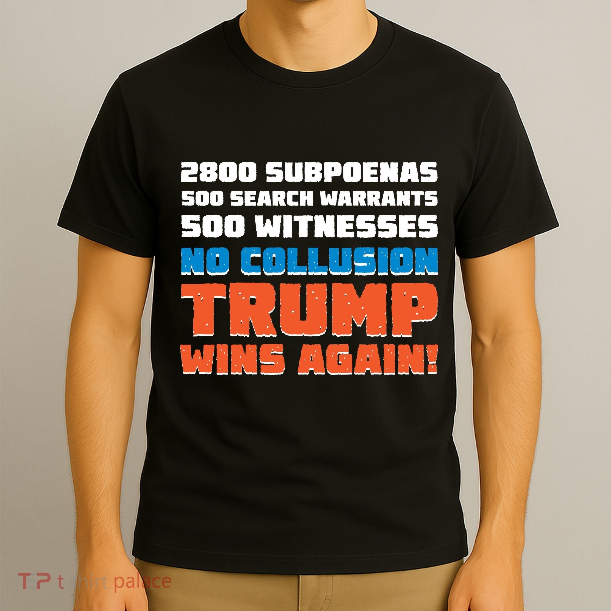 No Collusion Trump Wins Again T-Shirt