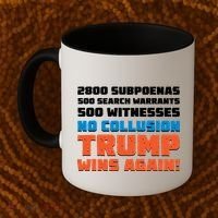 No Collusion Trump Wins Again Coffee Mug thumb 2