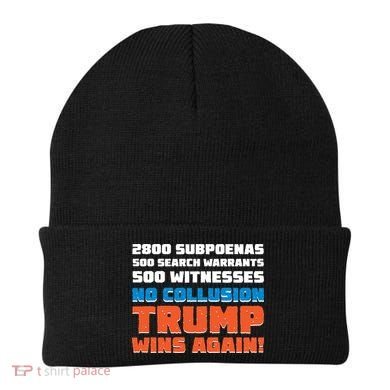 No Collusion Trump Wins Again Beanie