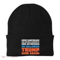 No Collusion Trump Wins Again Beanie thumb 0