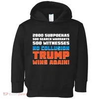 No Collusion Trump Wins Again Toddler Hoodie thumb 0