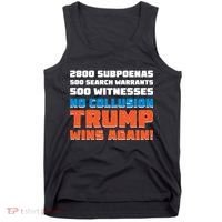 No Collusion Trump Wins Again Tank Top thumb 0