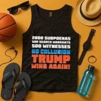 No Collusion Trump Wins Again Tank Top thumb 4