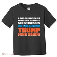 No Collusion Trump Wins Again Toddler T-Shirt thumb 0