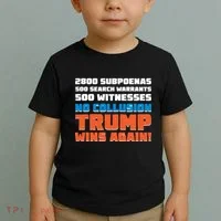 No Collusion Trump Wins Again Toddler T-Shirt thumb 2