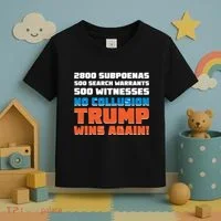 No Collusion Trump Wins Again Toddler T-Shirt thumb 3