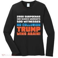 No Collusion Trump Wins Again Women's Long Sleeve Shirt thumb 0