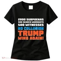 No Collusion Trump Wins Again Women's T-Shirt thumb 0