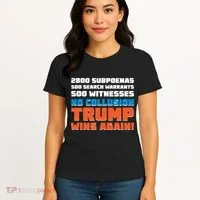 No Collusion Trump Wins Again Women's T-Shirt thumb 4