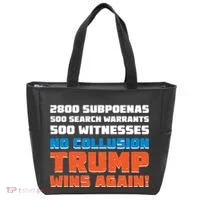 No Collusion Trump Wins Again Tote Bag thumb 0