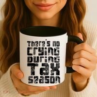 No Crying During Tax Season Coffee Mug thumb 3