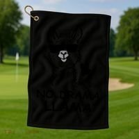 No Drama Llama Golf Towel thumb 1