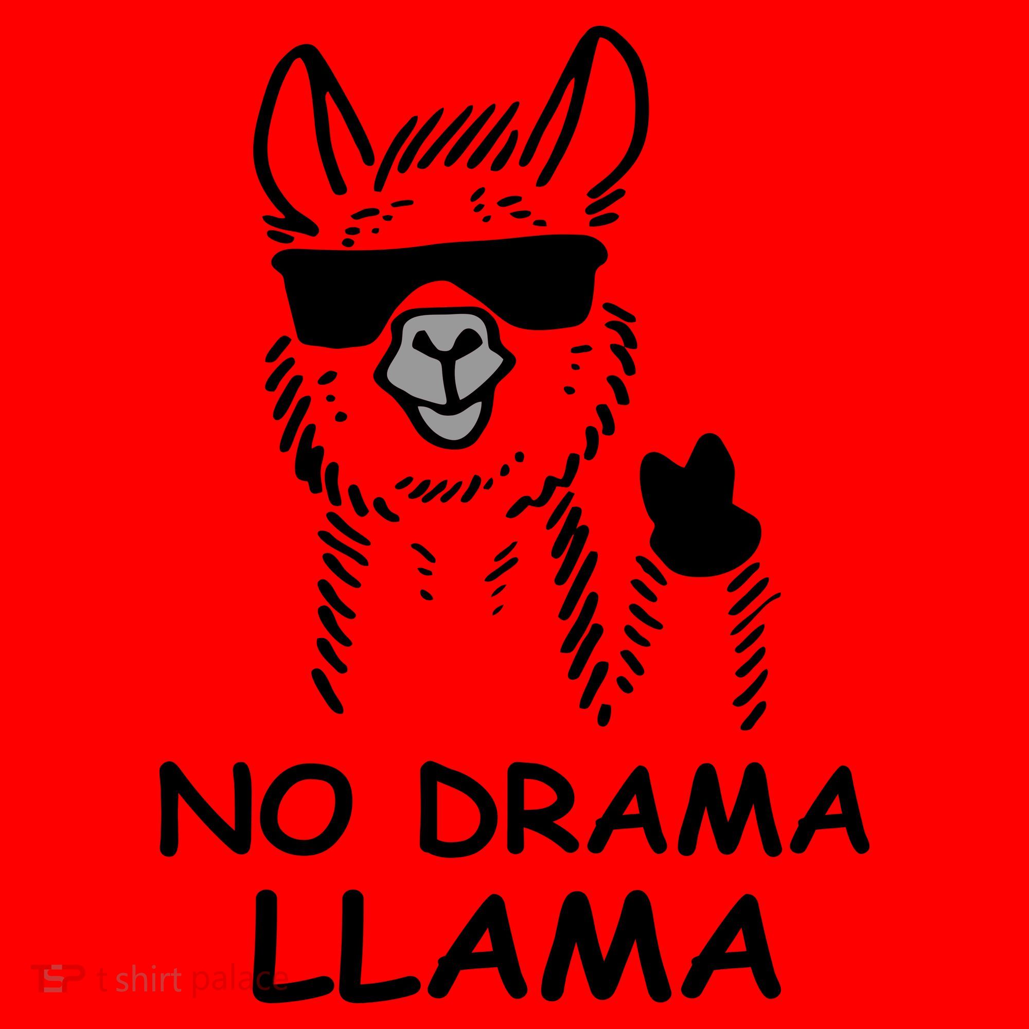 No Drama Llama Santa Hat