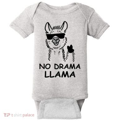 No Drama Llama Baby Bodysuit