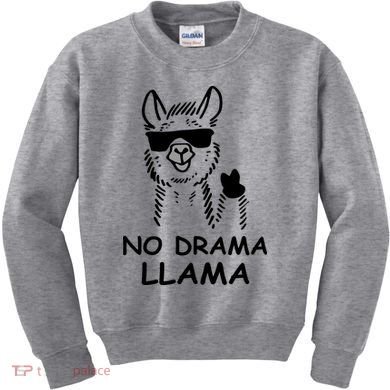No Drama Llama Kids Sweatshirt