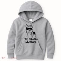 No Drama Llama Kids Hoodie thumb 0